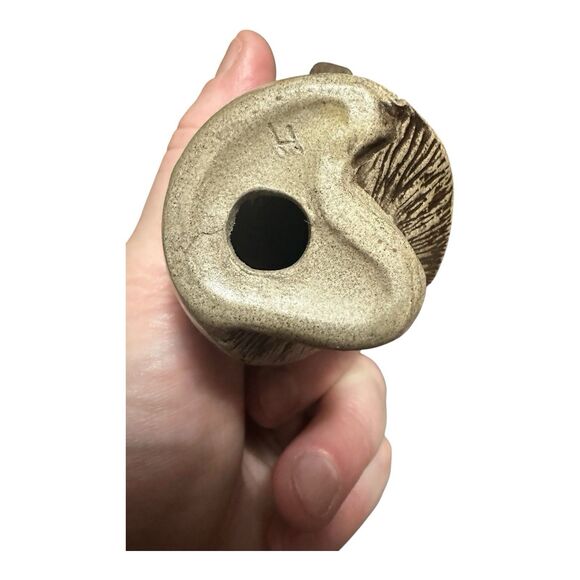 POOLE POTTERY STONEWARE BIRD - BLUE TIT ON MUSHROOM - Picture 11 of 16